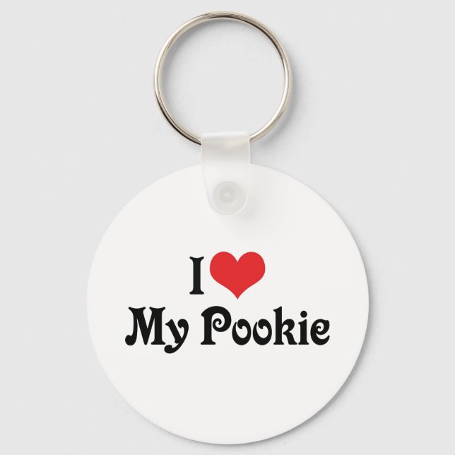 I Love My Pookie Keychain (Front)