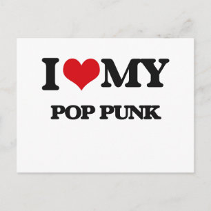 I Love My POP PUNK Postcard