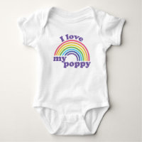 I Love My Poppy - Cute Rainbow