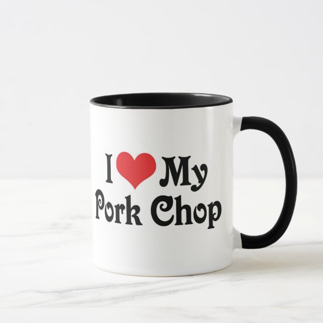 I Love My Pork Chop Mug (Right)