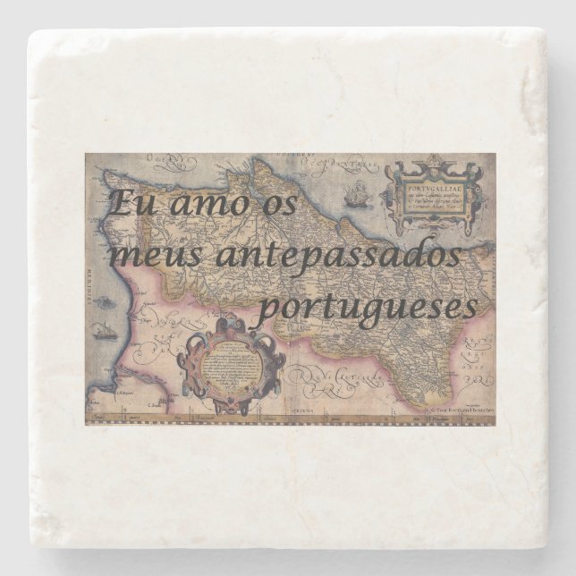 I Love My Portuguese Ancestors | Custom Coasters (Front)