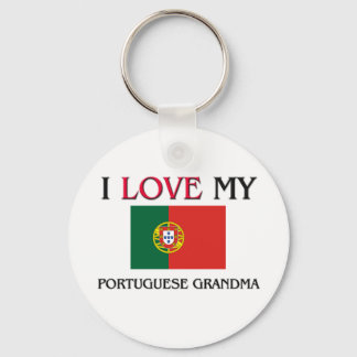 I Love My Portuguese Grandma Keychain