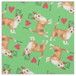 I Love my Portuguese Podengo Pequeno Fabric