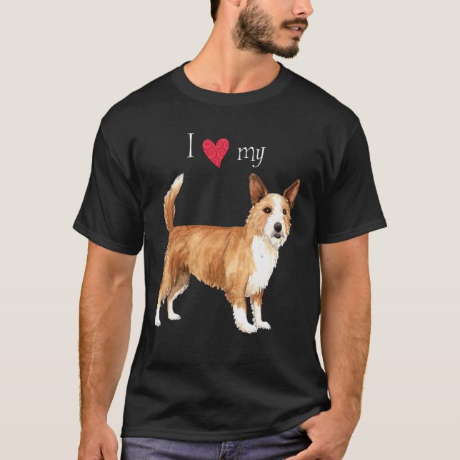 I Love my Portuguese Podengo Pequeno T-Shirt (Front)