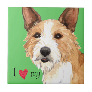 I Love my Portuguese Podengo Pequeno Tile