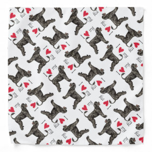 I Love my Portuguese Water Dog Bandana