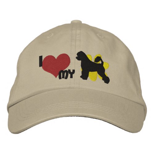 I Love my Portuguese Water Dog Embroidered Hat
