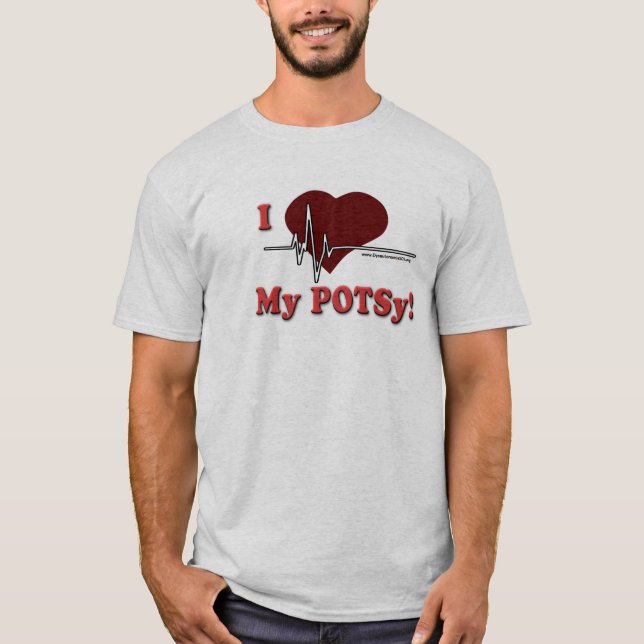 I love my POTSy Men's Shirt (Front)