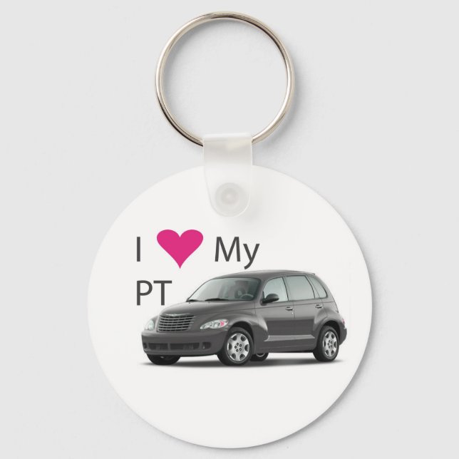 I love my PT (Gray) Keychain (Front)
