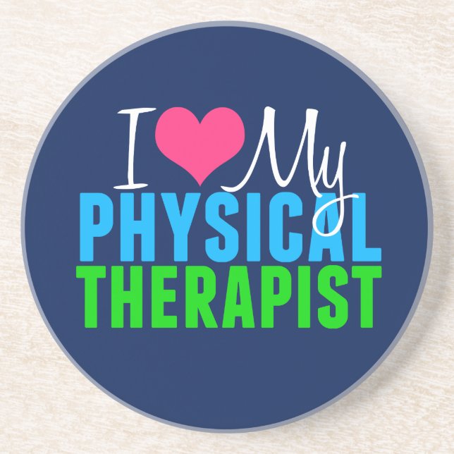 I Love My PT Sandstone Coaster (Front)