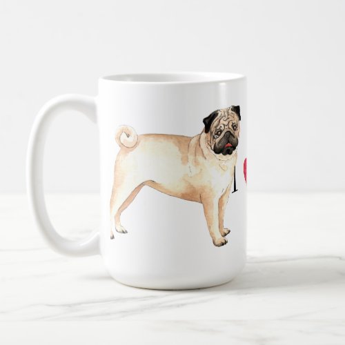 I Love my Pug Coffee Mug