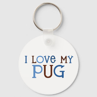 I love my pug keychain