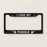 I Love My Puggle - Paw Prints Dog Lover's Custom