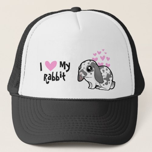 I Love My Rabbit floppy ear smooth hair Trucker Hat