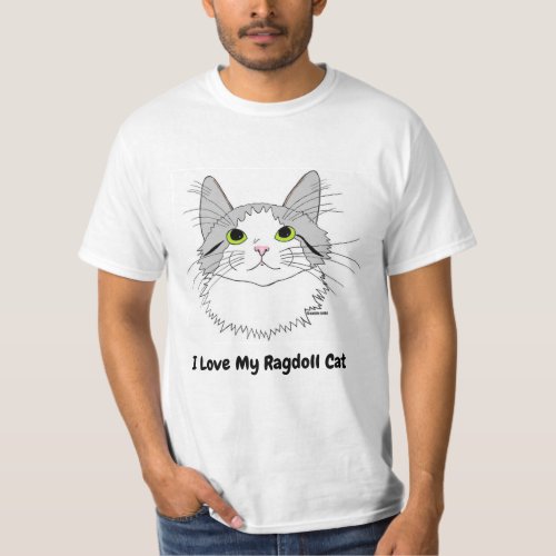 I Love My Ragdoll Cat T_Shirt