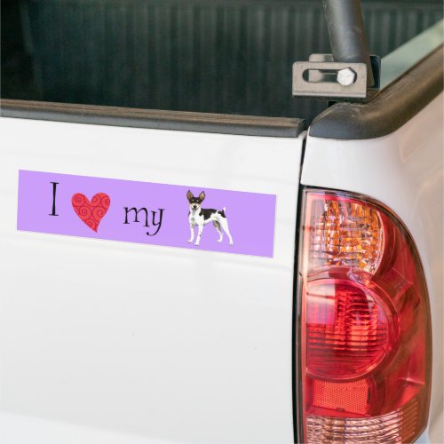 I Love my Rat Terrier Bumper Sticker
