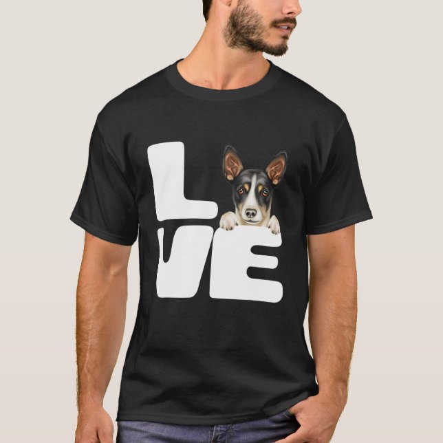 I Love My Rat Terrier Dog Lover T-Shirt (Front)