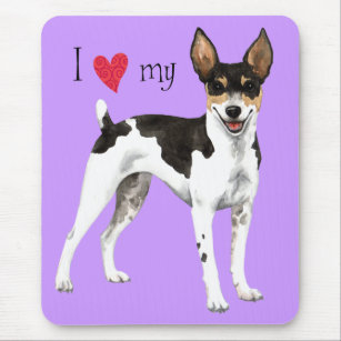 I Love my Rat Terrier Mouse Pad
