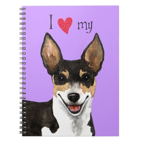 I Love my Rat Terrier Notebook
