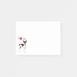 I Love my Rat Terrier Post-it Notes