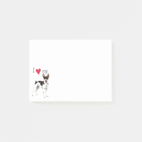 I Love my Rat Terrier Post_it Notes