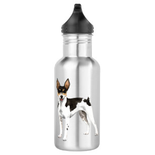 I Love my Rat Terrier Stainless Steel Water Bottle