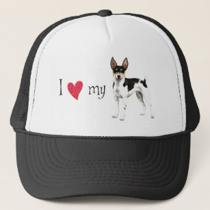 I Love my Rat Terrier Trucker Hat