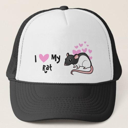 I Love My Rat Trucker Hat