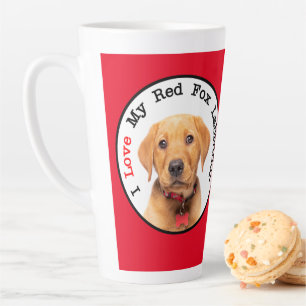 I Love My Red Fox Labrador Latte Mug