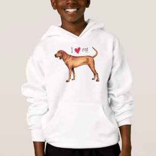 I Love my Redbone Coonhound Hoodie