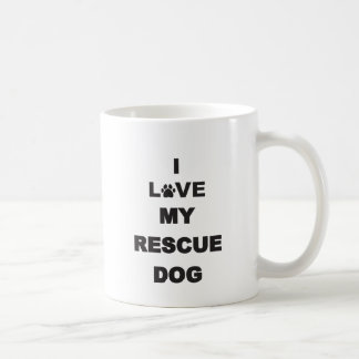 I Love My Rescue Dog Coffee Mug