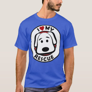 I Love My Rescue Lab Service Pet Labrador Dog T-Shirt