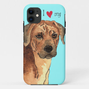 I Love my Rhodesian Ridgeback iPhone 11 Case