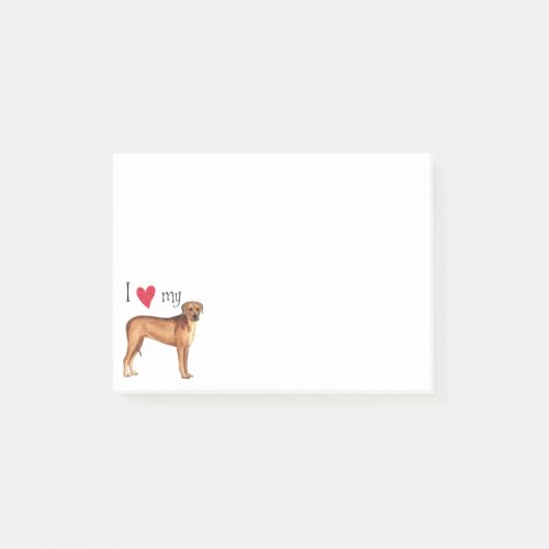 I Love my Rhodesian Ridgeback Post_it Notes