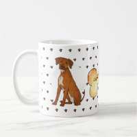 I Love My Ridgeback - Brown Rhodesian Cartoon Coffee Mug