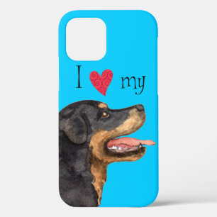 I Love my Rottweiler  iPhone 12 Case