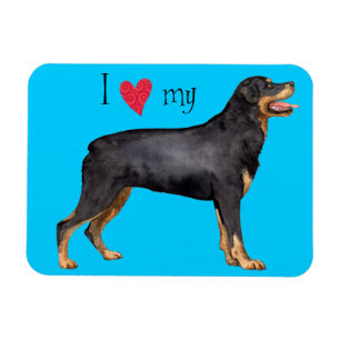 I Love my Rottweiler Magnet