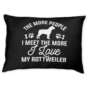 I Love My Rottweiler Pet Bed