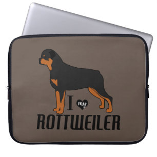 I Love my Rottweiler Rottie Dog Laptop Sleeve