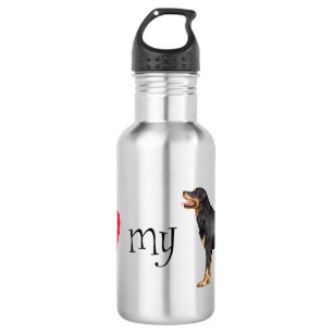 I Love my Rottweiler Stainless Steel Water Bottle
