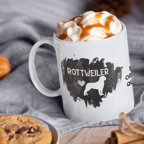 I Love My Rottweilers Dog Pet Glowing Heart Coffee Mug