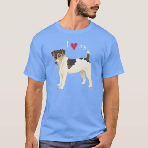 I Love my Russell Terrier T_Shirt