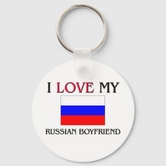 I Love My Russian Boyfriend Keychain
