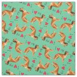 I Love my Russian Toy Fabric