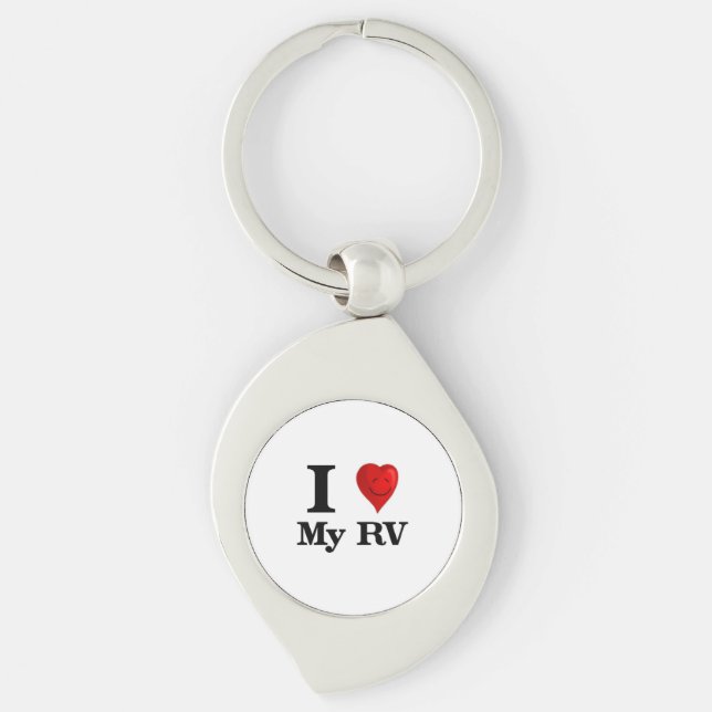 I Love My RV Keychain (Front)