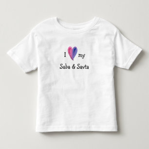 I Love My Saba and Savta T-Shirt