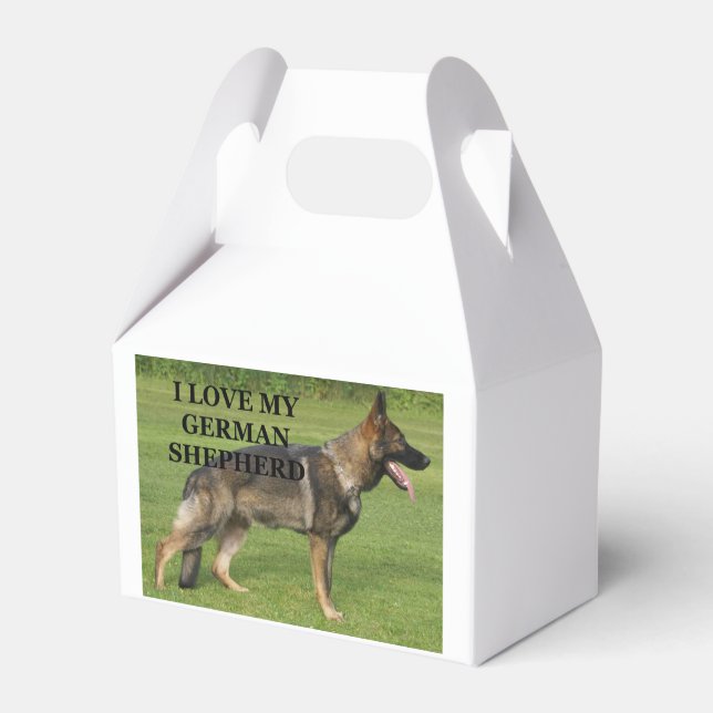 I love my sable german shepherd favor boxes (Back Side)