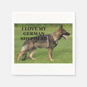 I love my sable german shepherd napkins