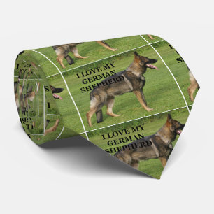 I love my sable german shepherd neck tie