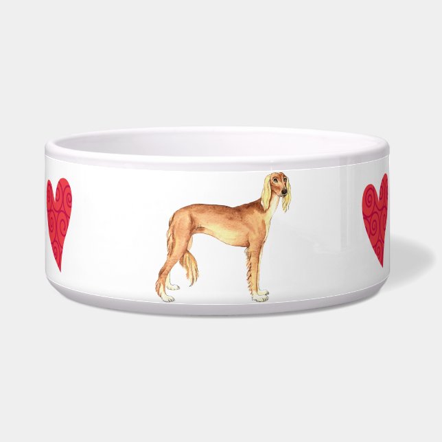 I Love my Saluki Bowl (Right)